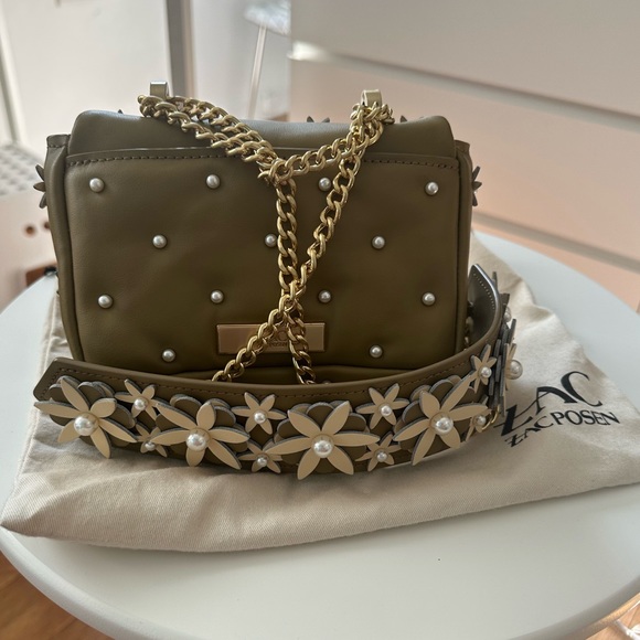 Zac Zac Posen Mini Arthette Beaded Leather Shoulder Bag with Dust Bag - Picture 5 of 8